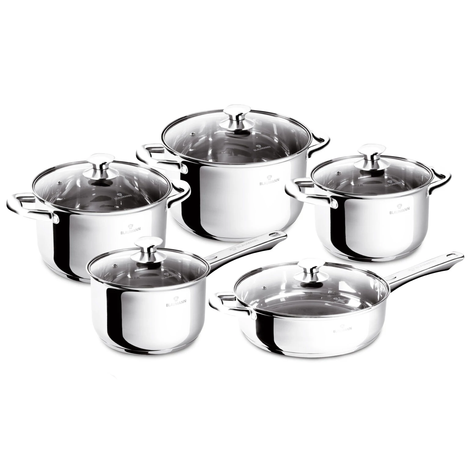 Blaumann Edénykészlet 10 részes rozsdamentes Gourmet Line BL-3874