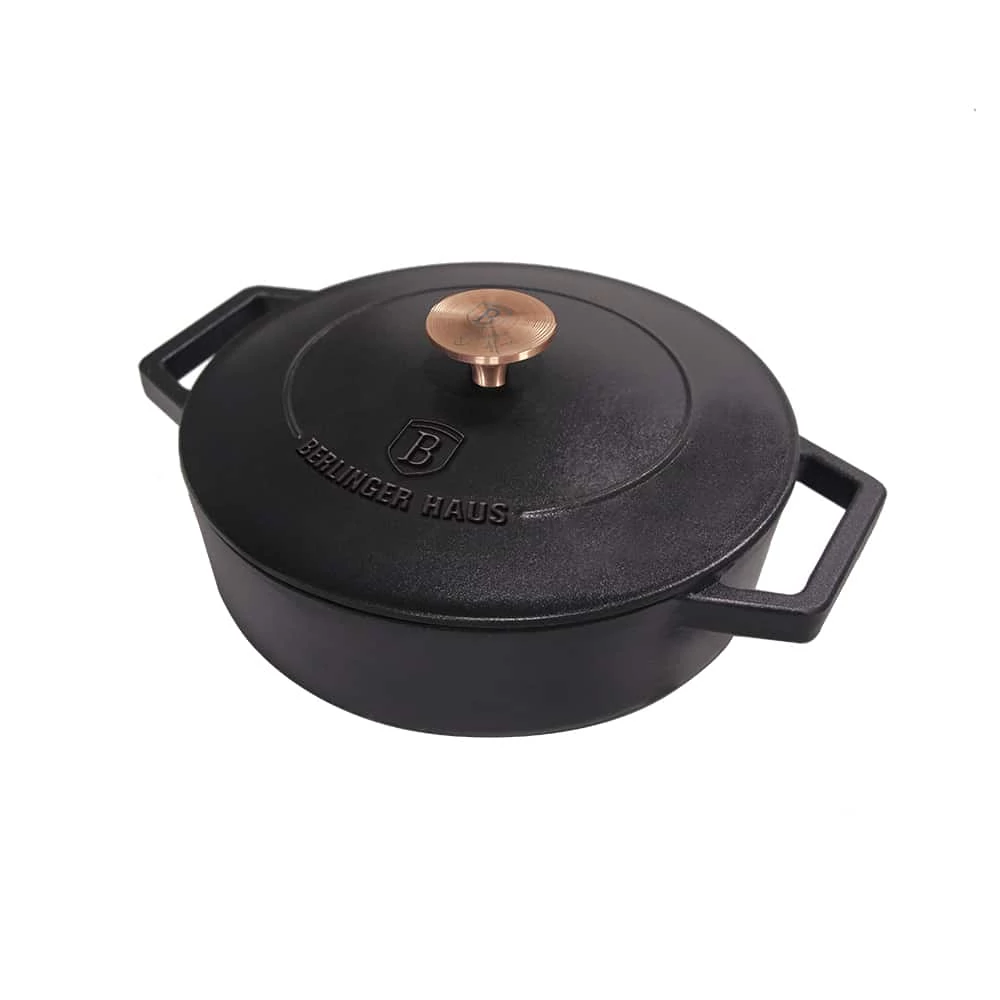 Berlinger Haus Alacsony lábas 26 cm öntöttvas Black Rose Collection BH/6493
