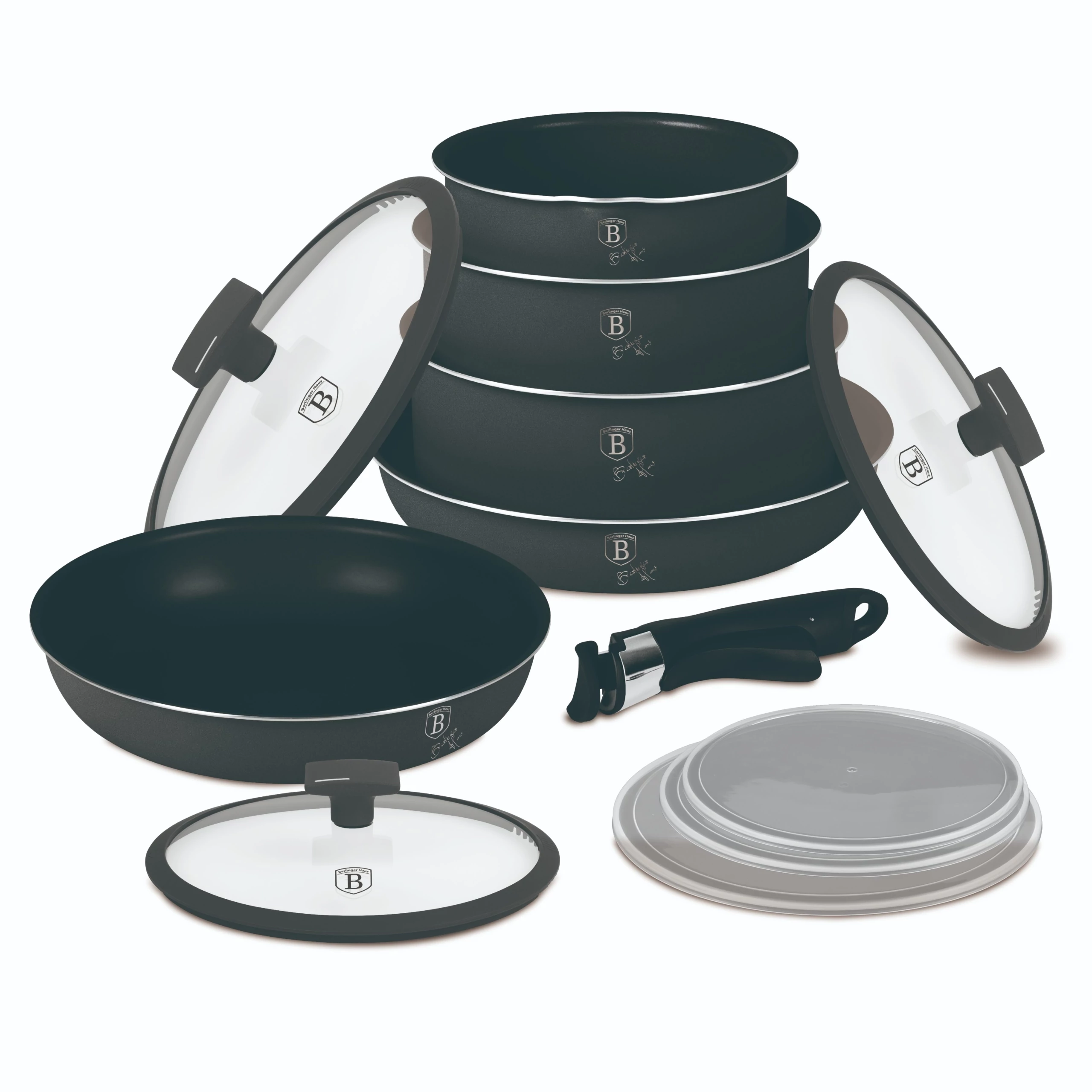 Berlinger Haus Edénykészlet 12 részes titánpro bevonat Anthracite Collection BH/8252