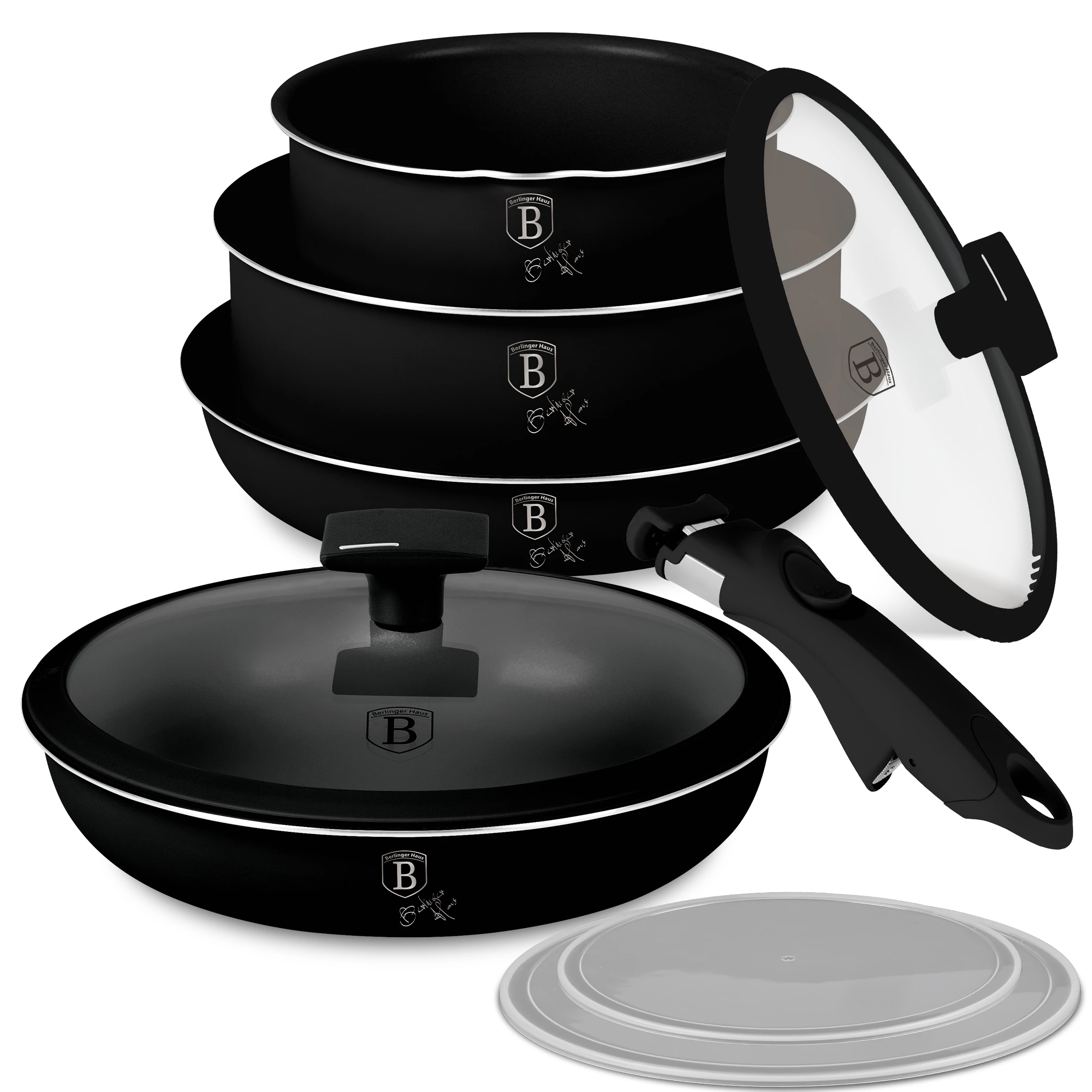 Berlinger Haus Edénykészlet 9 részes titán bevonat Matte Black Collection BH/8257