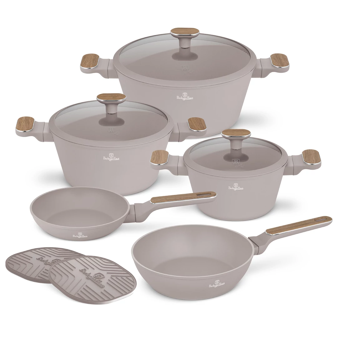 Berlinger Haus Edénykészlet 10 részes titánpro bevonat Taupe Nordic Collection BH/8343