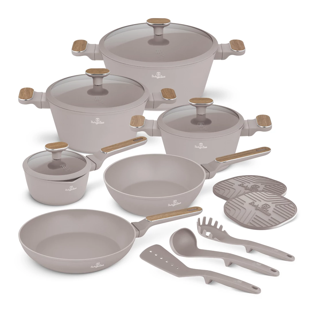 Berlinger Haus Edénykészlet 15 részes titánpro bevonat Taupe Nordic Collection BH/8344