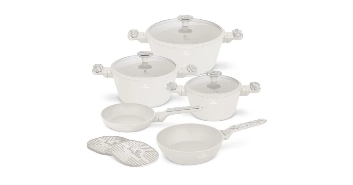 Berlinger Haus Edénykészlet 10 részes titán bevonat Sahara Marble Collection BH/8400