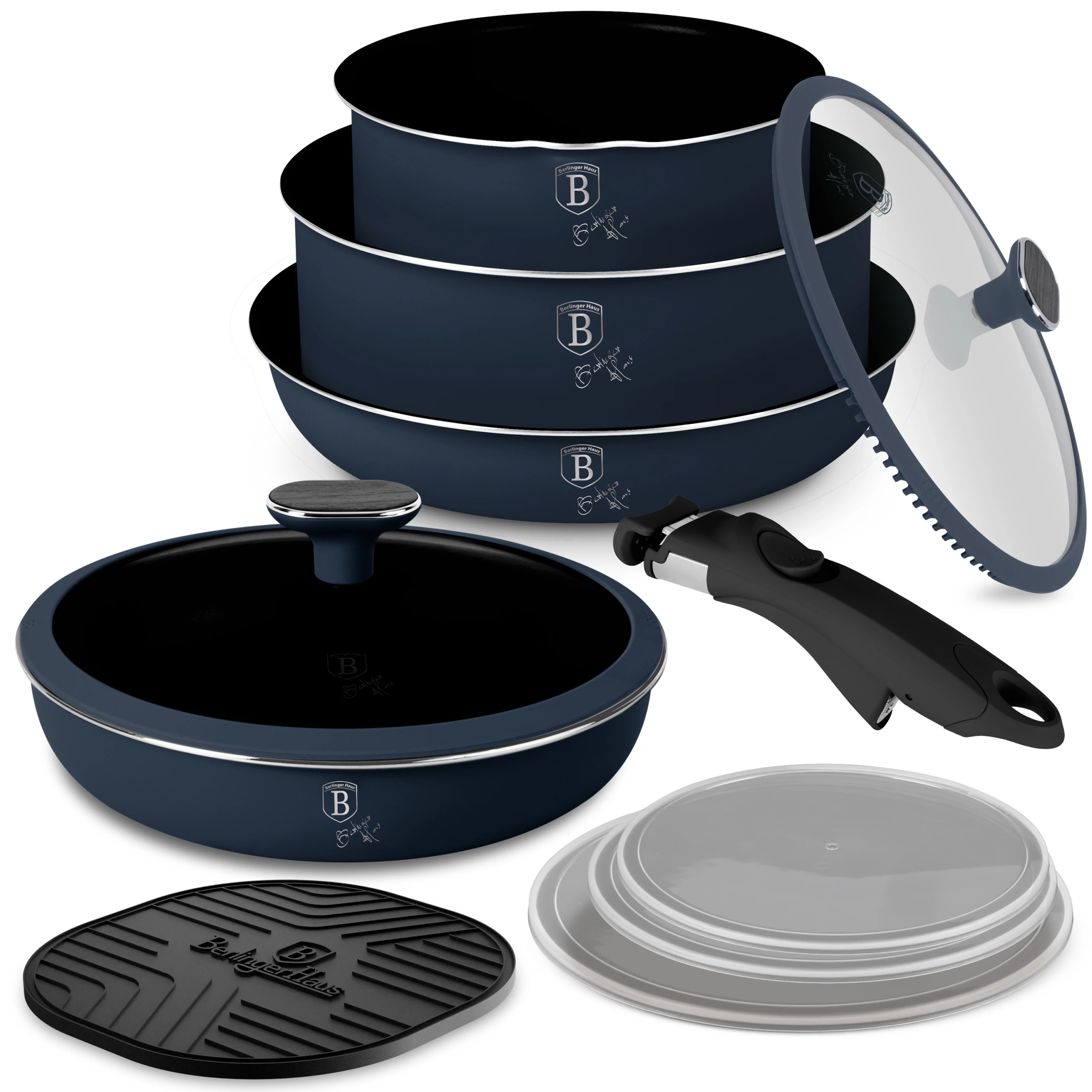 Berlinger Haus Edénykészlet 10 részes titánpro bevonat Deep Sea Collection BH/8416