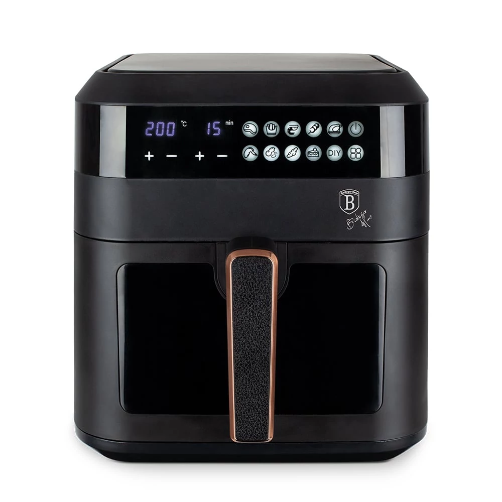 Berlinger Haus Air Fryer / forrólevegős sütő 6,3L 1300W fekete Black Rose Collection BH/9446
