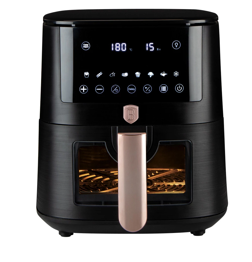 Berlinger Haus Air Fryer / forrólevegős sütő 8 literes 1650W Black Rose Collection BH/9604
