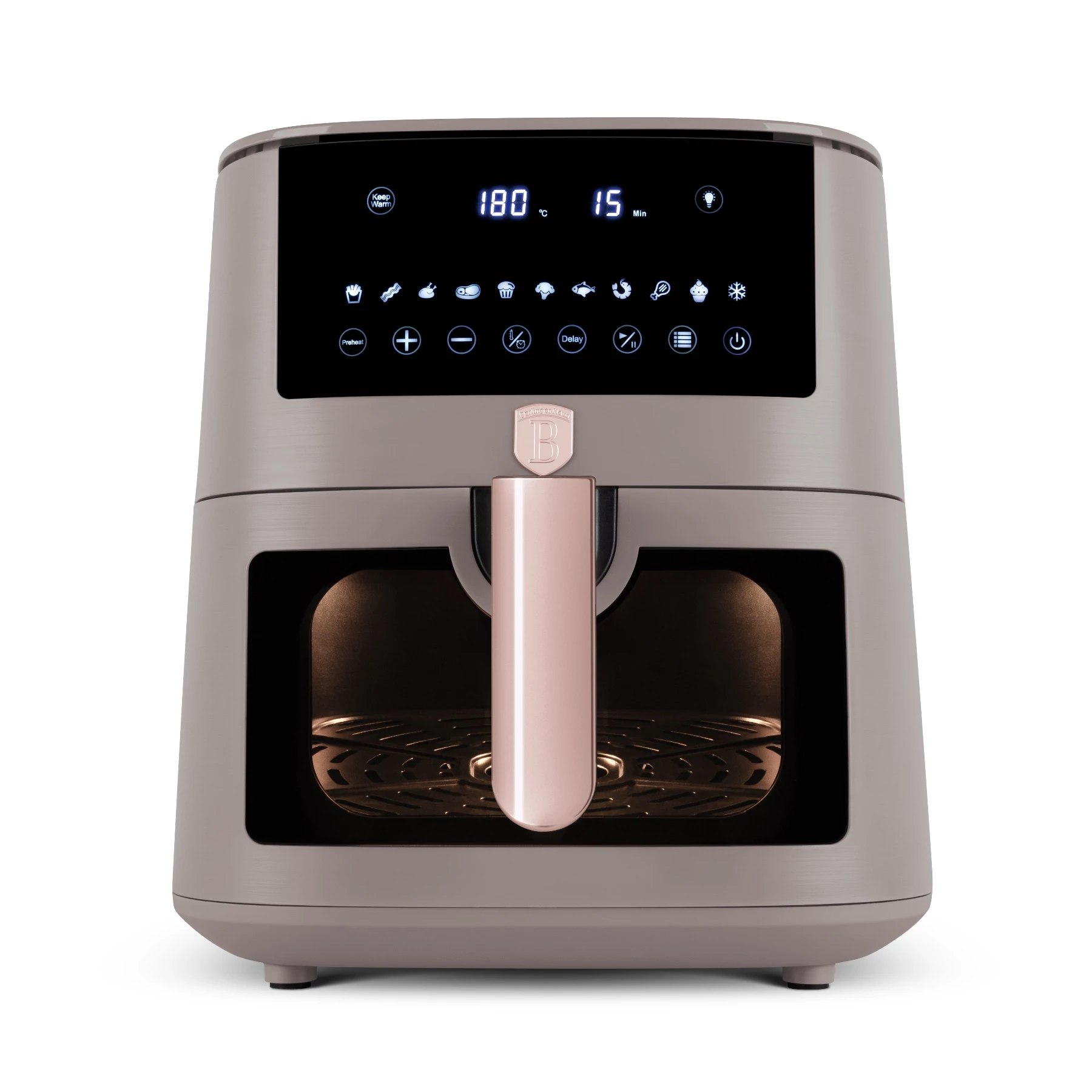 Berlinger Haus Air Fryer / forrólevegős sütő 8 literes 1650W Taupe Collection BH/9608