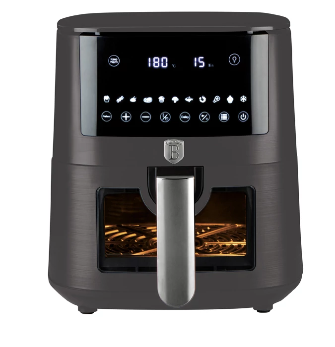 Berlinger Haus Air Fryer / forrólevegős sütő 8 literes 1650W Anthracite Collection BH/9609