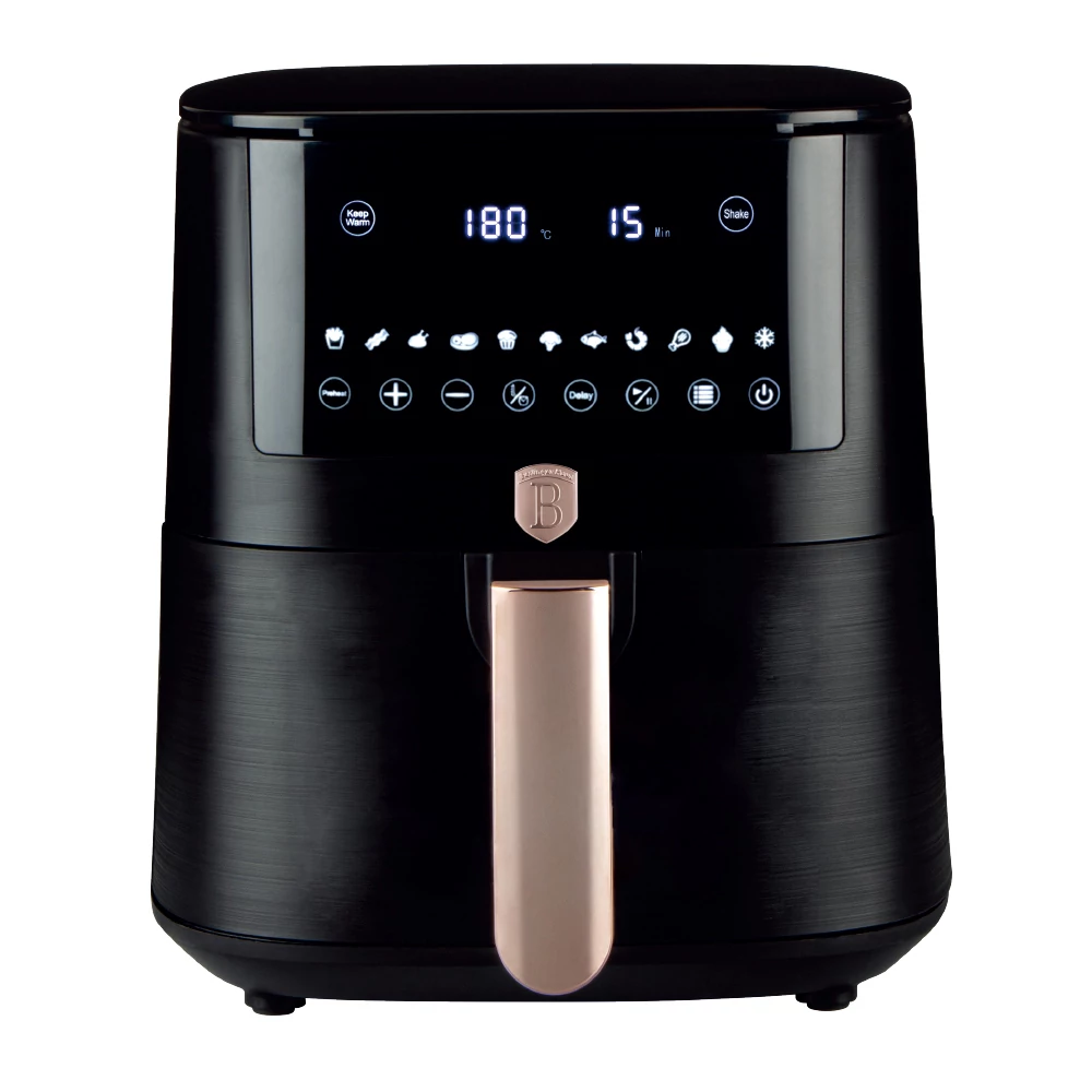 Berlinger Haus Air Fryer / forrólevegős sütő 8 literes 1300W Black Rose Collection BH/9652