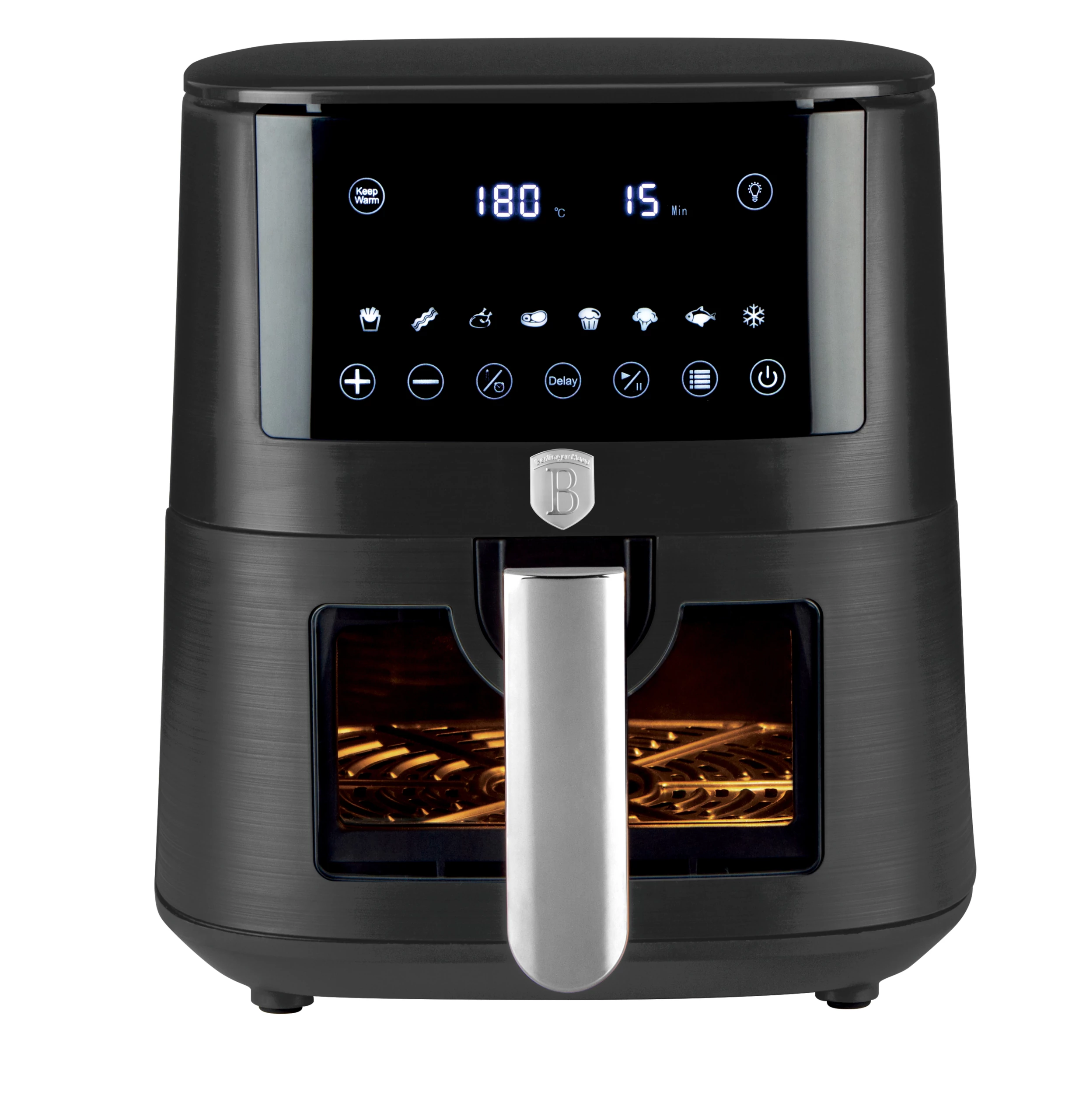 Berlinger Haus Air Fryer / forrólevegős sütő 5 literes 1400W Anthracite Collection BH/9711