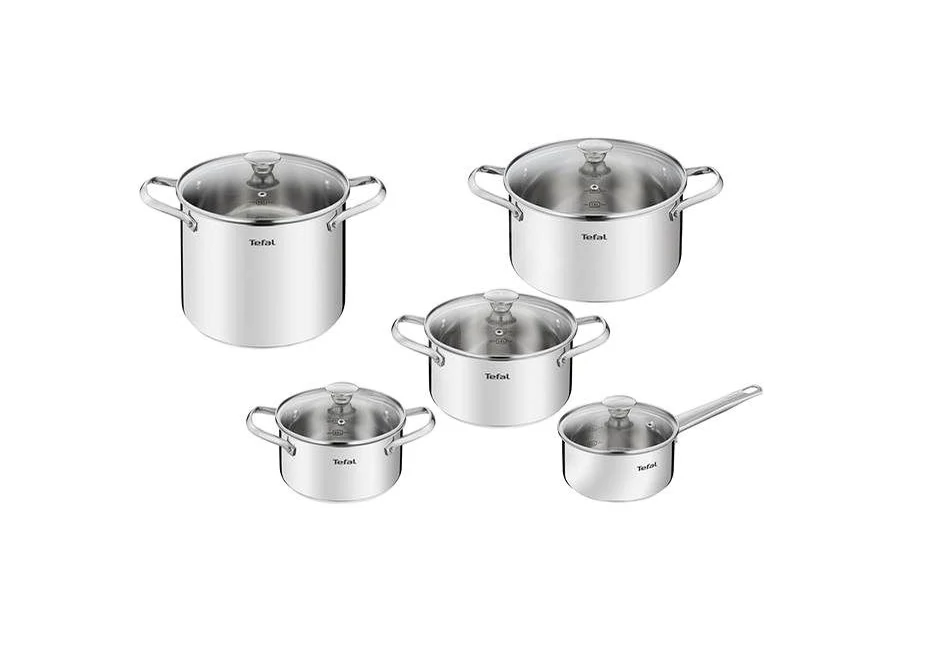 Tefal Edénykészlet 10 részes rozsdamentes + üveg Cook Eat B921SA55