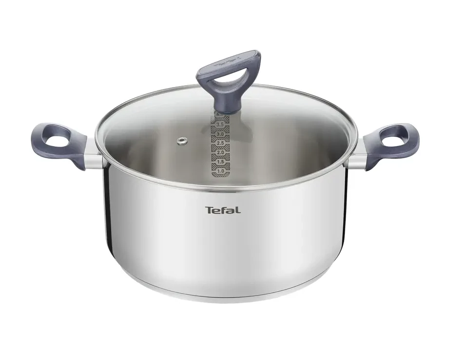 Tefal Lábas fedővel 24 cm rozsdamentes + üveg Daily Cook G7124645