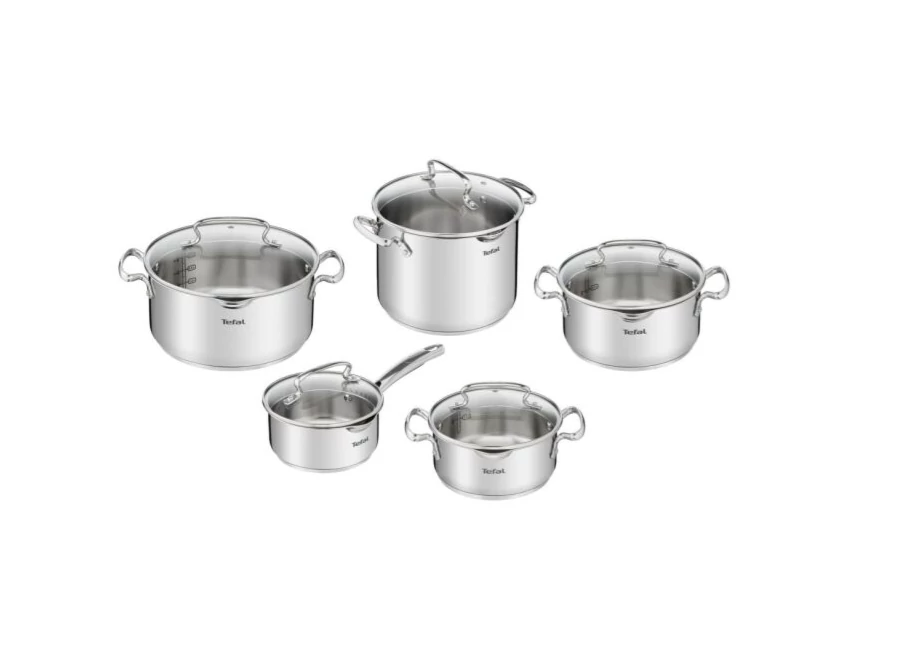 Tefal Edénykészlet 10 részes rozsdamentes + üveg Duetto+ G719SA55