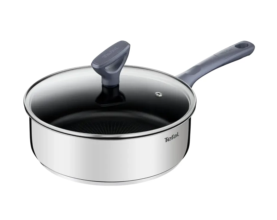 Tefal Párolóserpenyő fedővel 24 cm rozsdamentes + tapadásmentes bevonat Daily Cook G7303255