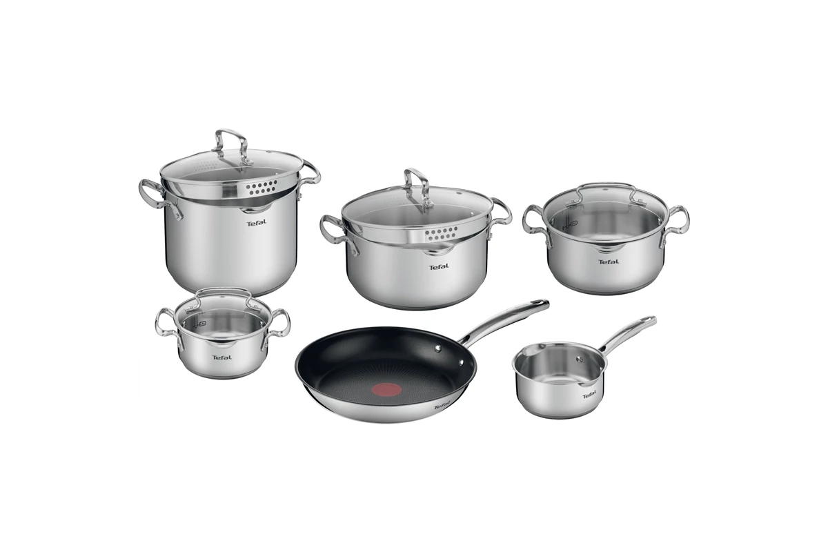 Tefal Edénykészlet 10 részes rozsdamentes Duetto+ G732SA55