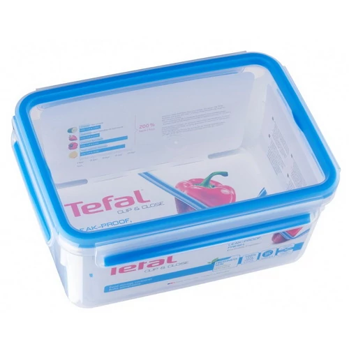 Tefal Ételtároló doboz téglalap 2,3 liter CLIP&CLOSE  K3021512
