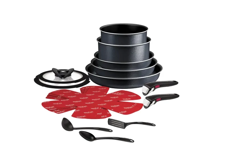 Tefal Edénykészlet 16 részes alumínium + tapadásmentes bevonat Ingenio So Light L7239642
