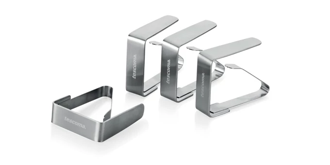 Tescoma Terítőleszorító csipesz rozsdamentes acél 4 db PRESTO 420812.00