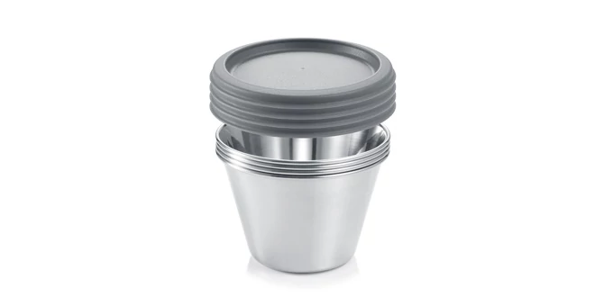 Tescoma Rozsdamentes acél panna cotta sütőforma 4 db GrandCHEF 428718.00