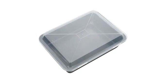 Tescoma Mély műanyagfedős sütőtepsi 36 x 25 cm tapadásmentes bevonat DELÍCIA 623042.00