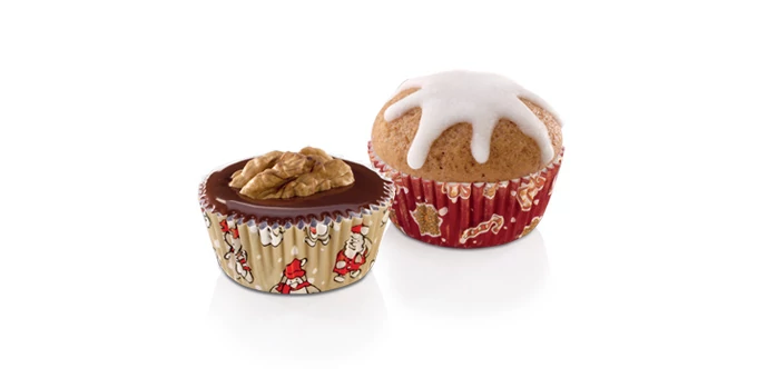 Tescoma Mini muffinpapír 4 cm 100 db karácsonyi DELÍCIA 630602.00