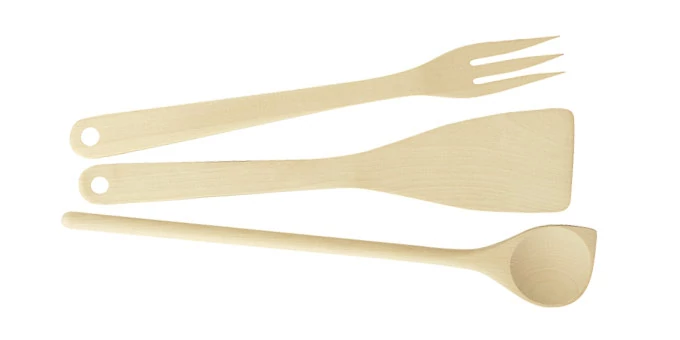 Tescoma Főzőkanál fordítólapát villa szett 3 db tapadásmentes bevonat WOODY 637418.00