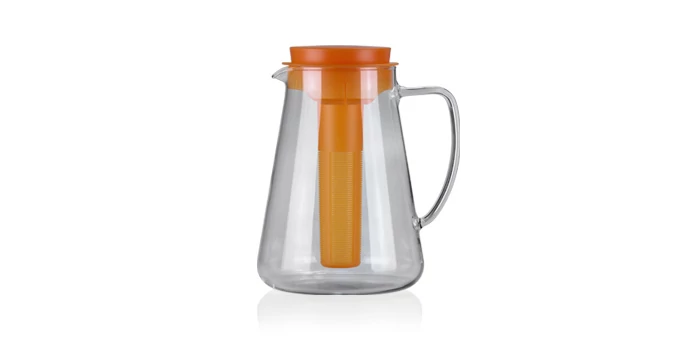 Tescoma Kancsó hűtő résszel és szűrővel 2,5 l narancssárga üveg TEO 646628.17