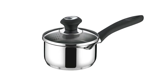 Tescoma Nyeles lábas tölcsérrel és fedővel 16 cm 1,25 l rozsdamentes acél PRESTO 728616.00
