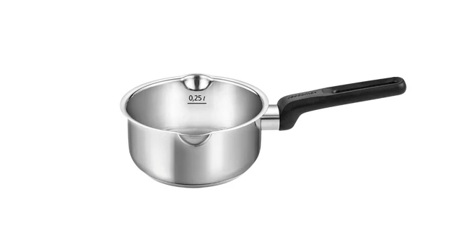 Tescoma Nyeles lábas kétoldali kiöntővel 12 cm 0,5 l rozsdamentes acél BRAVA 730942.00