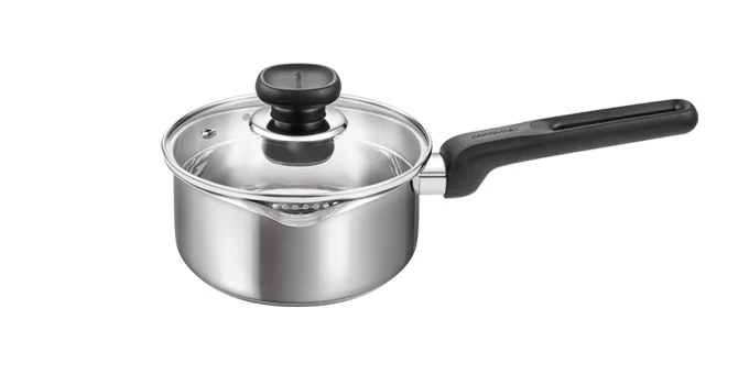 Tescoma Nyeles lábas kétoldali kiöntővel és fedővel 16 cm 1,25 l rozsdamentes acél BRAVA 730947.00