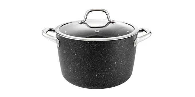 Tescoma Fazék fedővel 24 cm 6,0 l rozsdamentes acél PRESIDENT Stone 780325.00