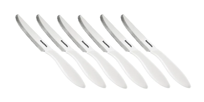 Tescoma Evőkés 12 cm 6 db fehér rozsdamentes acél és műanyag PRESTO 863054.11