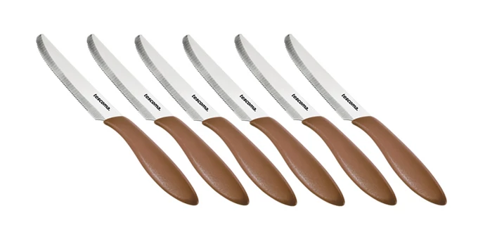 Tescoma Evőkés 12 cm 6 db barna rozsdamentes acél és műanyag PRESTO 863054.35