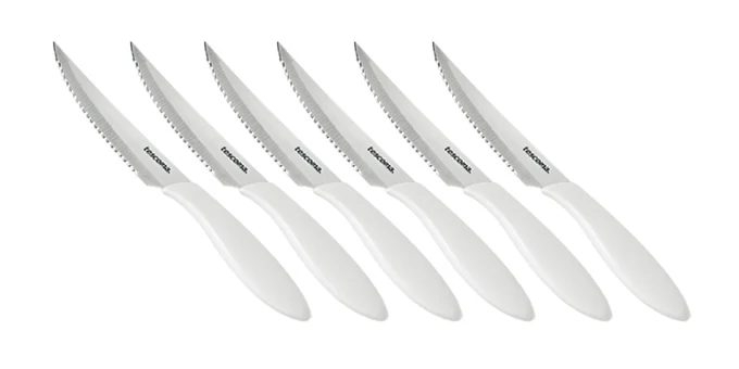 Tescoma Steakkés 12 cm 6 db fehér rozsdamentes acél és műanyag PRESTO 863056.11