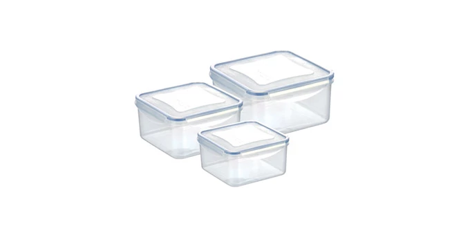 Tescoma Négyzet alakú ételtároló doboz 3 db 0,4 - 0,7 - 1,2 l FRESHBOX 892040.00