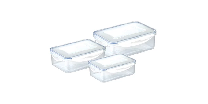 Tescoma Téglalap alakú ételtároló doboz 3 db 0,2-0,5-1,0 l FRESHBOX 892090.00