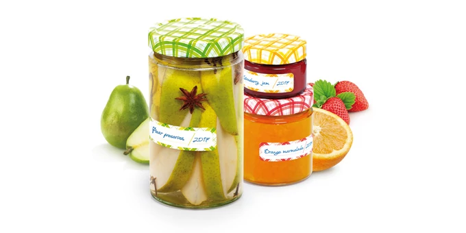 Tescoma Befőttesüveg öntapadó matrica 24 db DELLA CASA 895290.00