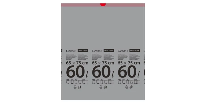 Tescoma Összehúzható szemeteszsák 60 l 15 db CLEAN KIT 900692.00