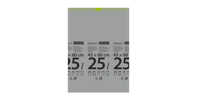 Tescoma Összehúzható szemeteszsák 25 l 15 db CLEAN KIT 900696.00