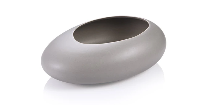 Tescoma Stones alacsony virágcserép szürke FANCY HOME 907964.43